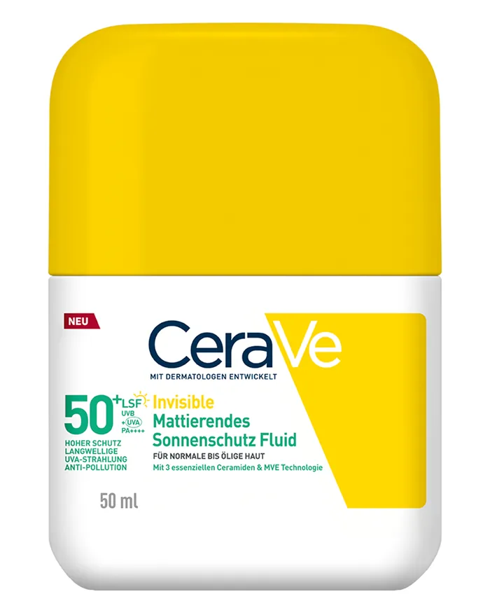 CeraVe Invisible Mattierendes Sonnenschutz Fluid LSF 50